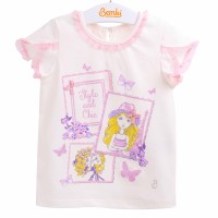 Palaidinė mergaitei "Style" pieno spl./rausva