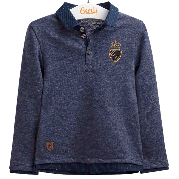 Stilingi šilto trikotažo marškinėliai berniukui Stilingi šilto trikotažo marškinėliai berniukui