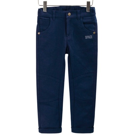 Tamsiai mėlynos medvilninės kelnės "Space"