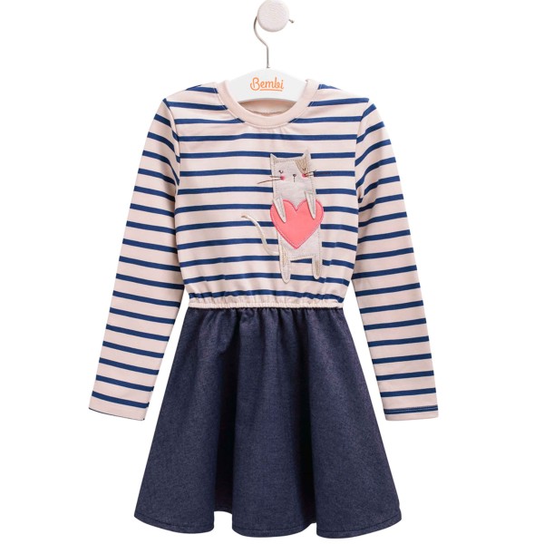 Plono kilpinio trikotažo suknelė Plono kilpinio trikotažo suknelė