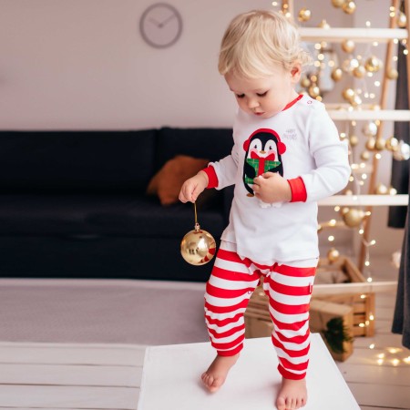 Kalėdinis baltas romperis 