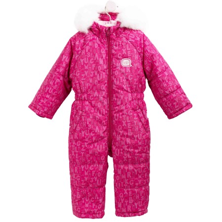 Žieminis kombinezonas mergaitei (su įdedamu kailiu)