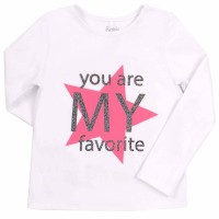 Palaidinė mergaitei Star (balta)