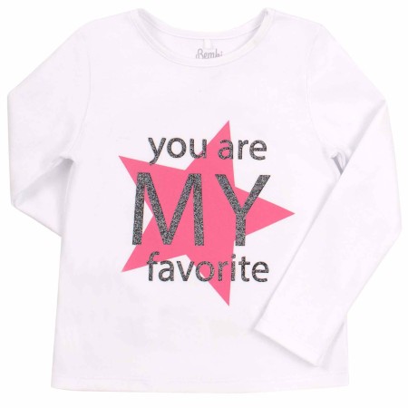 Palaidinė mergaitei Star (balta)