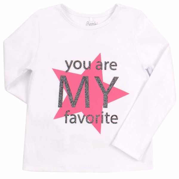 Palaidinė mergaitei Star (balta) Palaidinė mergaitei Star (balta)