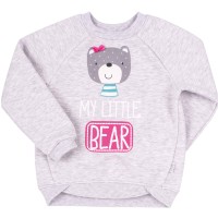 Džemperis mergaitei Bear (pilkas)