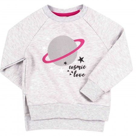 Pilkas džemperis mergaitei Star