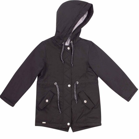 Demisezoninė striukė mergaitei Star (tamsiai pilka)
