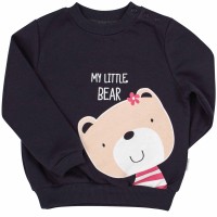Džemperis mergaitei Bear (tamsiai pilkas)
