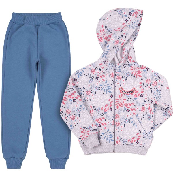 Šiltas komplektas (su pūkeliu) mergaitei Flowers Šiltas komplektas (su pūkeliu) mergaitei Flowers