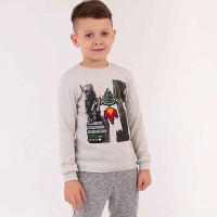 Marškinėliai berniukui Gamer (t.pilka)