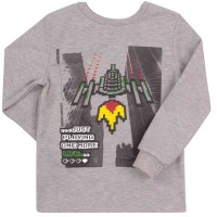 Marškinėliai berniukui Gamer (t.pilka)