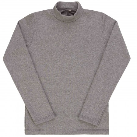 Šiltas (su pūkeliu) golfas (pilkos spl.)