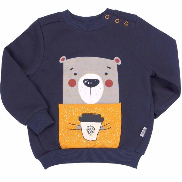 Šiltas džemperis (su pūkeliu) Bear (mėlynas) Šiltas džemperis (su pūkeliu) Bear (mėlynas)