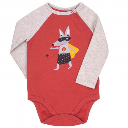 Smėlinukas ilgomis rankovėmis Super Hero (raudonas)