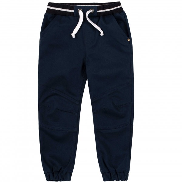 Tamsiai mėlynos medvilninės kelnės Tamsiai mėlynos medvilninės kelnės