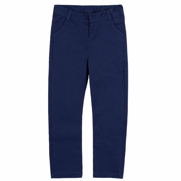 Tamsiai mėlynos medvilninės kelnės Tamsiai mėlynos medvilninės kelnės