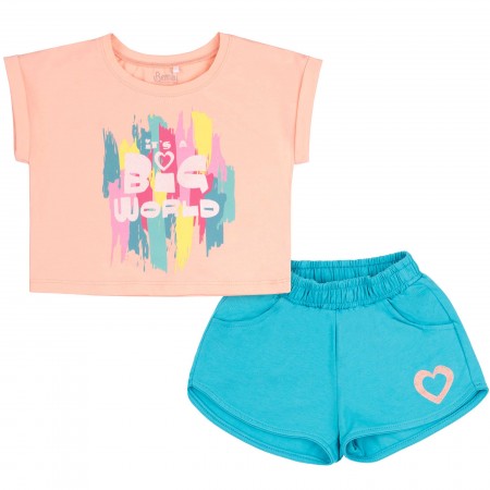 Trikotažinis komplektukas su šortais