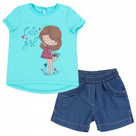 Komplektukas mergaitei "Cute girl" 