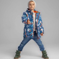 Šilta žieminė prailginta striukė berniukui Žvaigždės