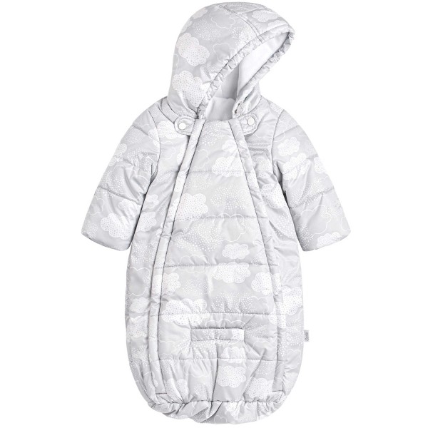 Šiltas žieminis kombinezonas - vokelis "Debesėliai" (pilkas) Šiltas žieminis kombinezonas - vokelis "Debesėliai" (pilkas)