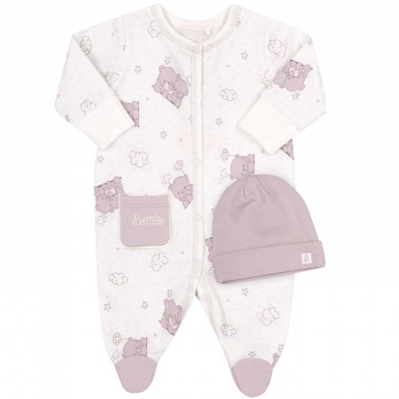 Komplektukas "Meška" (su pūkeliu viduje ) rusvas