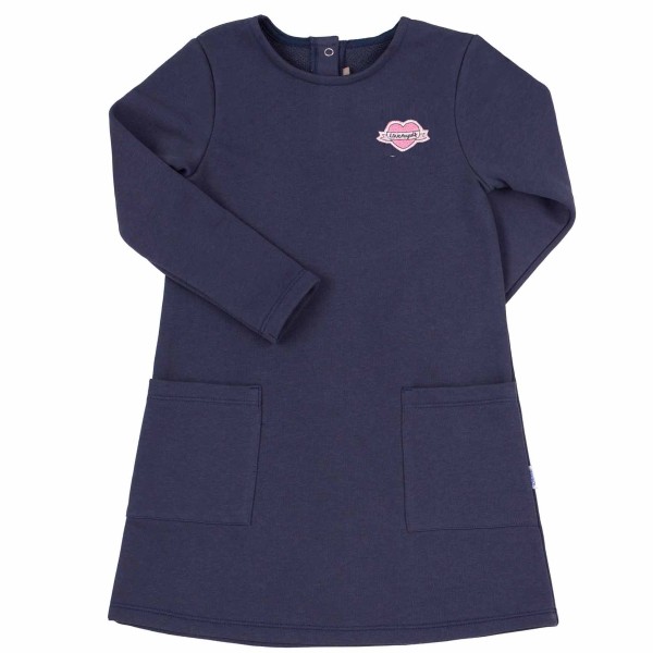 Šilto trikotažo suknelė "Deimantas" mėlyna Šilto trikotažo suknelė "Deimantas" mėlyna