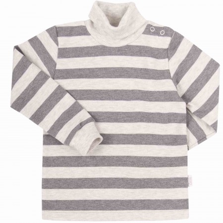 Šiltas golfas ( pilkas/pilki dryžiai)