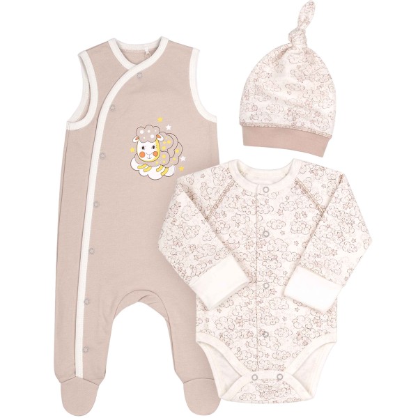 Komplektukas "Avytė" (su pūkeliu viduje ) rusvas Komplektukas "Avytė" (su pūkeliu viduje ) rusvas