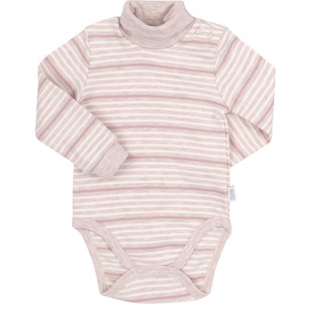 Šiltas smėlinukas-golfas dryžuotas (rusva/rusva)