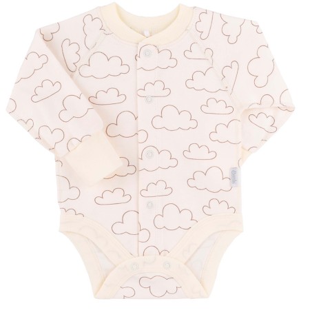 Minkštos medvilnės smėlinukas Debesėliai (pieno spl.)