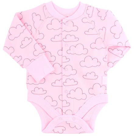 Minkštos medvilnės smėlinukas Debesėliai (rausvas)