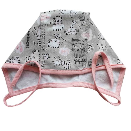 Šilta (su pūkeliu) kepurė kūdikiui (Cool rausv.)