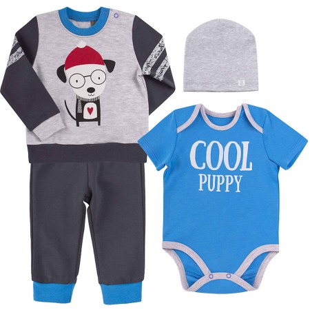 Komplektas berniukui 4 d. Cool puppy