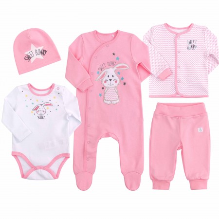 Naujagimio kraitelis "Bunny"  5 d.(rausvas)