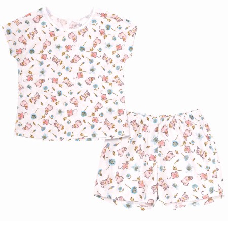 Pižama mergaitei trumpomis rankovėmis