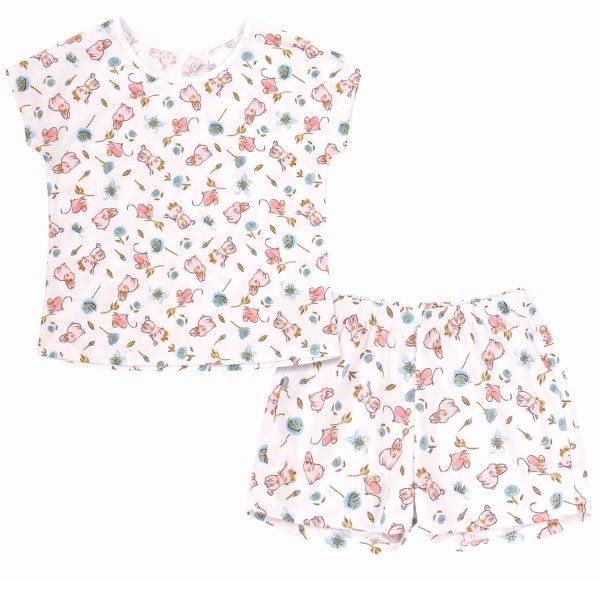 Pižama mergaitei trumpomis rankovėmis Pižama mergaitei trumpomis rankovėmis