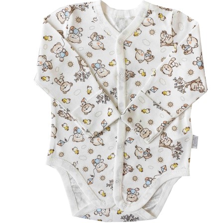 Smėlinukas naujagimiui su pirštinėmis "Meška"