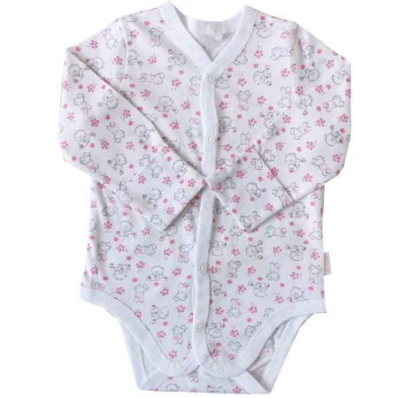 Smėlinukas naujagimiui su pirštinėmis "Gėlytės"