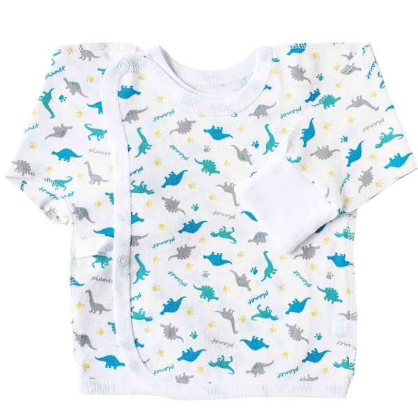 Siaustinukas naujagimiui išvirkščiom siūlėm Dino Siaustinukas naujagimiui išvirkščiom siūlėm Dino