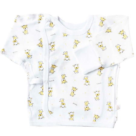 Siaustinukas naujagimiui išvirkščiom siūlėm Žirafa 