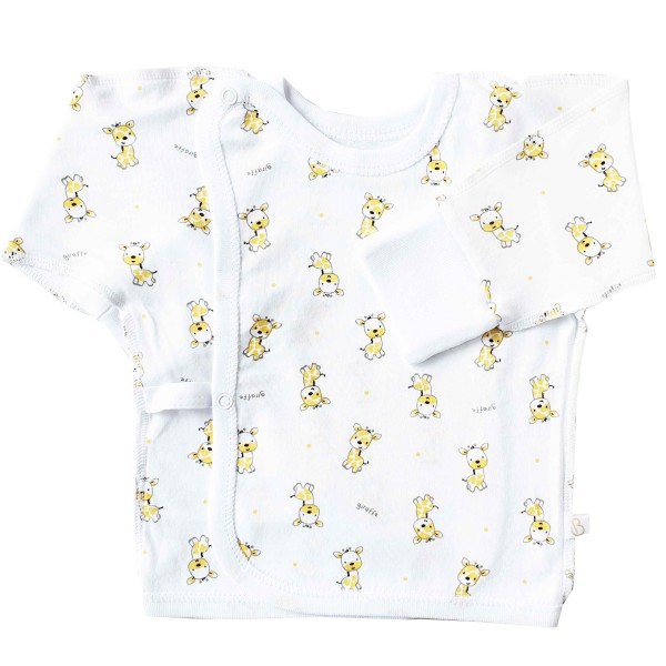 Siaustinukas naujagimiui išvirkščiom siūlėm Žirafa Siaustinukas naujagimiui išvirkščiom siūlėm Žirafa