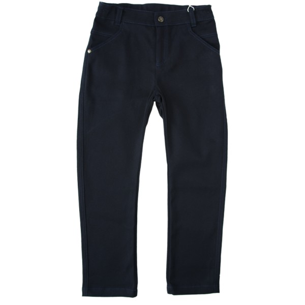 Tamsiai mėlynos medvilninės kelnės Tamsiai mėlynos medvilninės kelnės