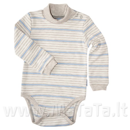 Šiltas smėlinukas-golfas dryžuotas (rusva-melsva)