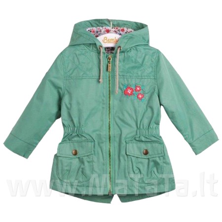 Lietpaltis, striukė mergaitei (žalsva)