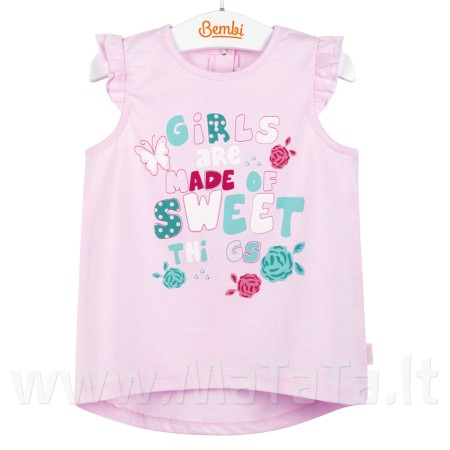 Rausva palaidinė mergaitei