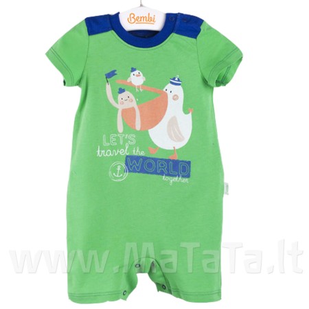 Romperiukas "World" žalsva/melsva