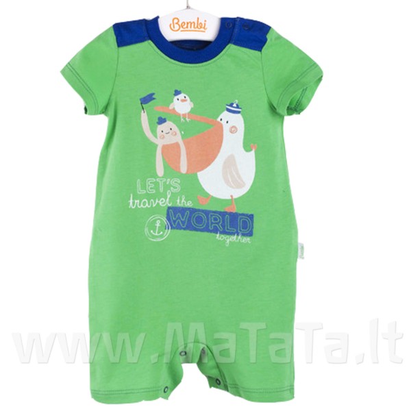 Romperiukas "World" žalsva/melsva Romperiukas "World" žalsva/melsva