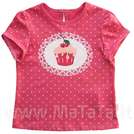 Rausva palaidinė mergaitei "Keksiukas"