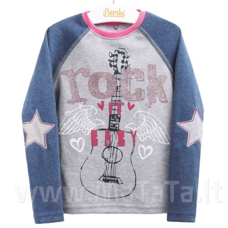 Palaidinė - džemperis mergaitei "Rock it Baby"